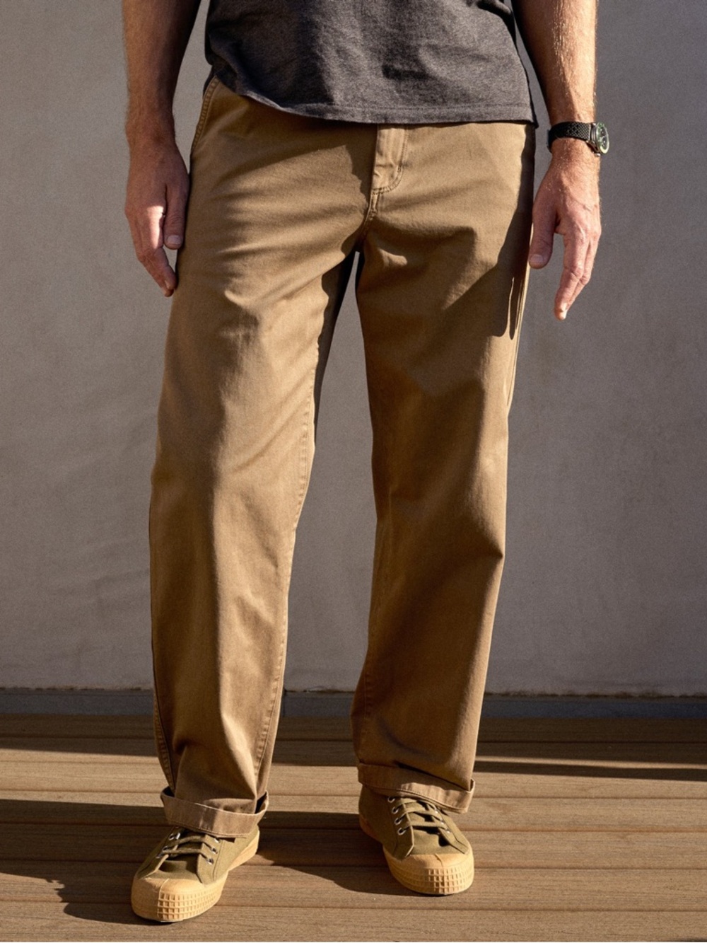 Outerknown‎ Men's Nomad Baggy Chino Pants  in Chestnut Organic Cotton NWT 29x32
